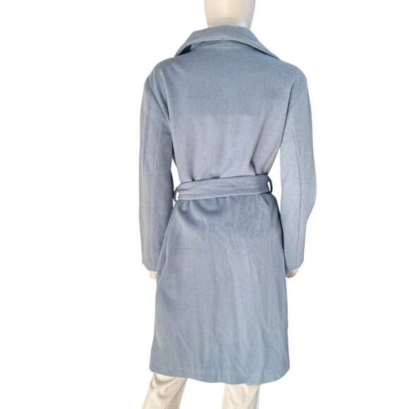 Flo Atelier Wool Blend Belted Coat Size L - Picture 3 of 8
